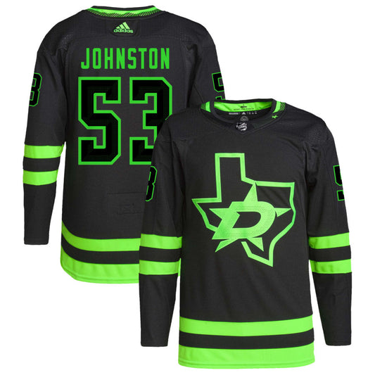 Wyatt Johnston Dallas Stars adidas Alternate Primegreen Authentic Pro Jersey &#8211; Black
