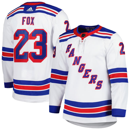 Adam Fox New York Rangers adidas Home Primegreen Authentic Pro Player Jersey &#8211; White
