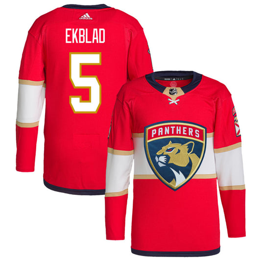 Aaron Ekblad Florida Panthers adidas Home Primegreen Authentic Pro Jersey &#8211; Red