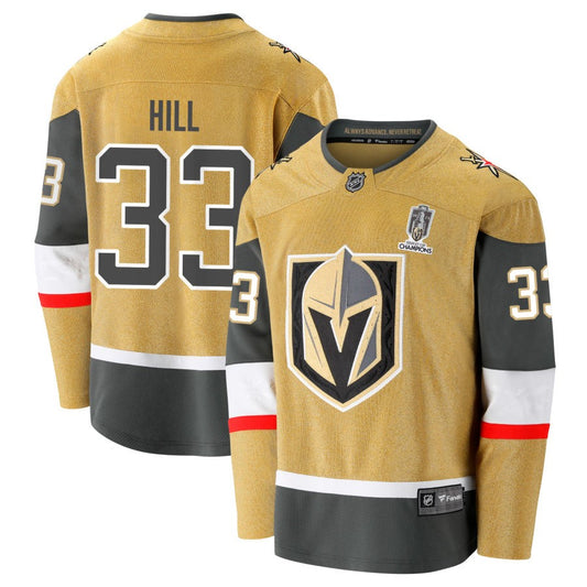 Adin Hill Vegas Golden Knights Fanatics Branded 2023 Stanley Cup Champions Home Breakaway Jersey &#8211; Gold