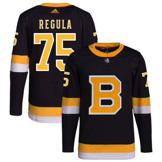 Alec Regula Boston Bruins adidas Alternate Primegreen Authentic Pro Jersey &#8211; Black