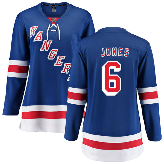 Zac Jones New York Rangers Fanatics Branded Women&#8217;s Home Breakaway Jersey &#8211; Blue