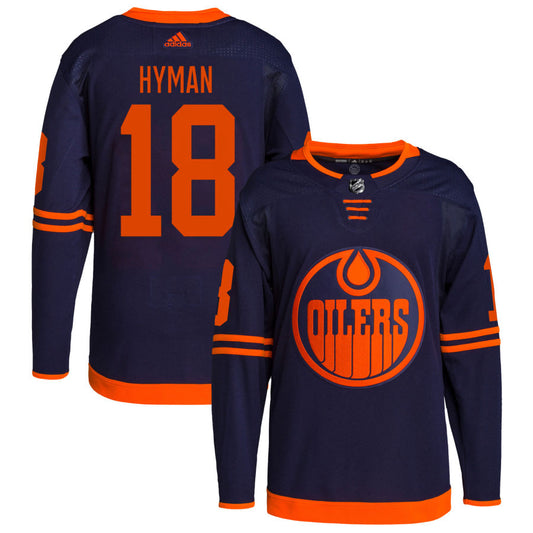 Zach Hyman Edmonton Oilers adidas Alternate Primegreen Authentic Pro Jersey &#8211; Navy