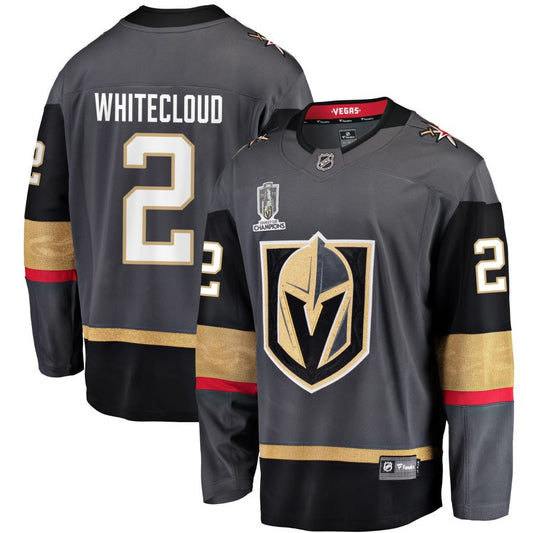 Zach Whitecloud Vegas Golden Knights Fanatics Branded 2023 Stanley Cup Champions Alternate Breakaway Jersey &#8211; Black